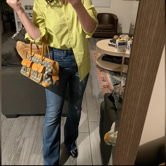 Dooney & Bourke| Tan & Gray Logo Satchel with Double Pocket Lockā¢ā¢ā¢Y2k style - Picture 4 of 17